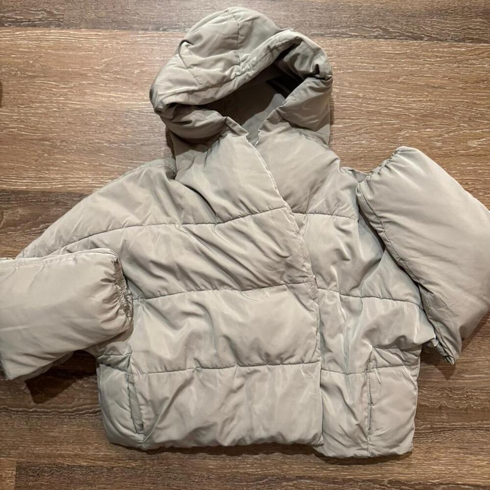 Elodie super light green puffer jacket